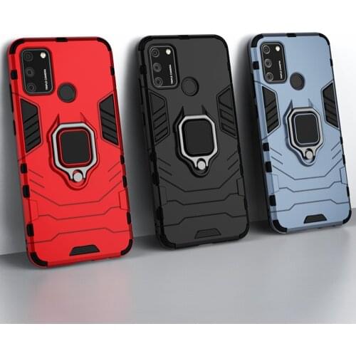 Shockproof Armor Case For Huawei Honor 9A Case Ring Holder Stand Phone Cover For Huawei Honor 9A 9 A Honor9A MOA-LX9N Cases 6.3"