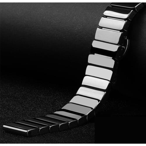Ceramics Band for Samsung Galaxy Watch 4 Classic 46mm 42mm Bracelet/Galaxy Watch4 44mm 40mm/Galaxy Watch3 45mm Strap 20mm 22mm