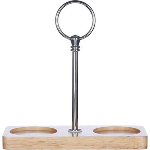 Restaurant Pepper Shaker Stand Salt Jar Seasoning Bottle Portable Safe Wooden With Handle Tray Home Odor Free Kitchen Tool