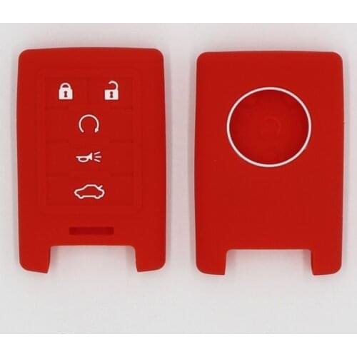 Silicone car key fob protect skin cap hood set cover case for Cadillac ATS CT6 CTS SRX XT4 XT5 XTS 2019 2020 2021 Remote keyless