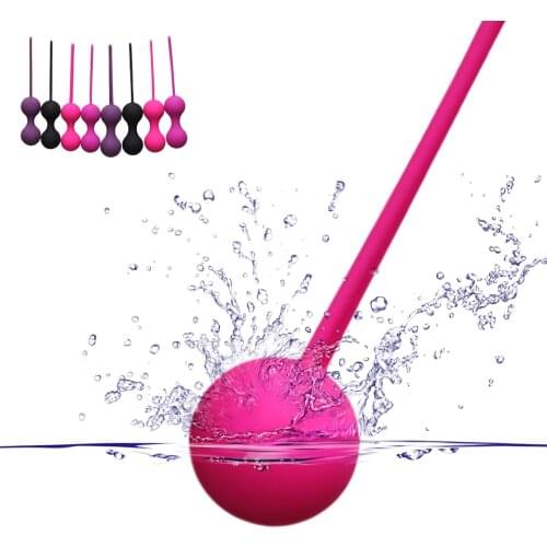Safe Silicone Smart Kegel Ball Ben Wa Ball Vibrator Vagina Tighten Exercise Machine Vaginal Geisha Ball Sex Toy for Women