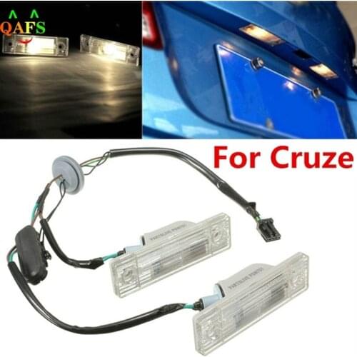 Rear Back license plate light with Trunk switch button For Chevrolet Cruze