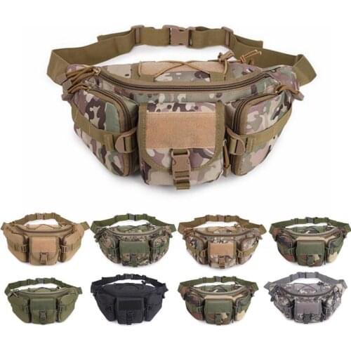 Tactical Bag Military MOLLE System Camping Hiking Cycling bag Waterproof Camo Waist bag Outdoor Fishing Sports Outdoor