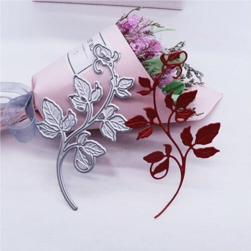 Branch Cutting Dies Scrapbooking Embossing Folders for Greeting Card Making Decorative Paper Metal Craft DIY Stencil