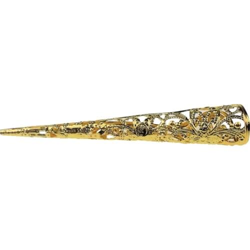 Gold Long Nail Ring Joint Finger Fingernail China Queen Fancy Dress