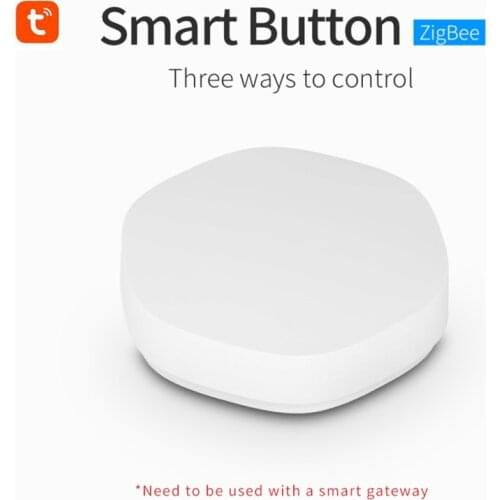 1/2/3 Pcs Tuya Zigbee Smart Switch Wireless Smart Button App Remote Control Multi-scene Linkage One Key Three Uses Mini Button