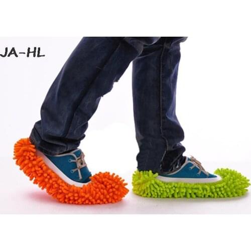1pc Lazy Floor Dusting Cleaning Foot Shoe Cover Dust Mop Slipper House Cleaner 21*11cm