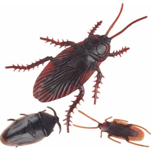 10pcs Fake Roaches Prank Novelty Cockroach The Halloween props Gag Joke Novelty Toys For Children