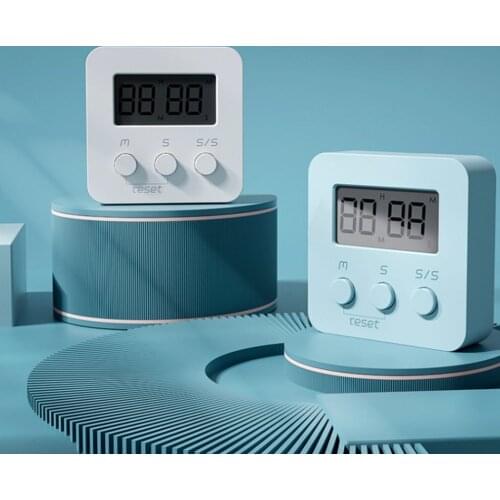 100 Minutes Mini Digital Kitchen Timer Countdown Clock With Liquid Crystal Display Strong Alarm Small Cooking Movement Baking