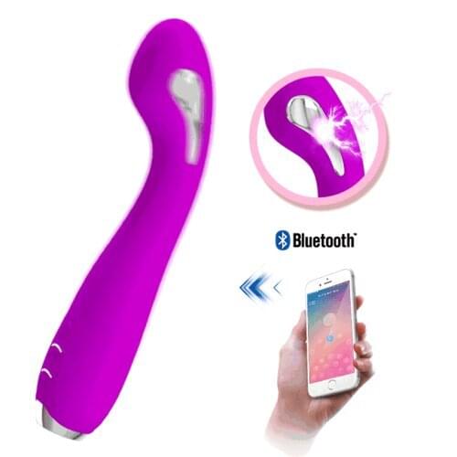 12 Vibration Functions Women Vibrator 5 Electric Shock Stimulation Female Sex Toy Mobile APP Remote Control Shock Vibe Vibrator