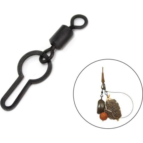 20Pcs Quick Change Ring PVA Bag Hanging Swivel Clips Carp Fishing Tackle Tool Out Entertainment for Fishing Accessories tools