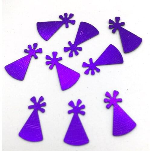 30g 1875pcs 7*12mm Purple Christmas Hat Flat Loose Sequins Paillettes Sewing,Wedding Craft,Women Kids DIY Garment Accessory