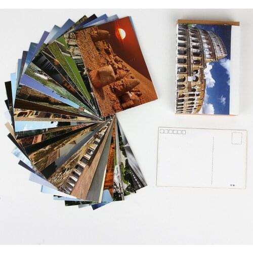 30 Sheets/Set Travel all over the world Lomo Card Mini Postcard/Greeting Card/Message Card/Birthday Gift Card