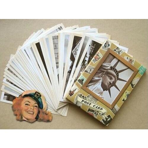 32pcs/set NEW Vintage architectural landscape travel card set Postcard set Greeting Gift Card