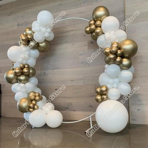 98pcs Gold Wedding Birthday Party Background Shower Anniversary Holiday Dinner Black Balloon Arch Graduation Garland Decoration
