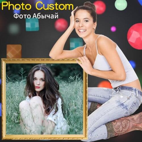 Foto Custom Diamant Schilderij 5D Volledige Vierkante/Ronde Rhinestone Diamond Cross Stitch Kit Diamond Mozaiek Foto Decoratie