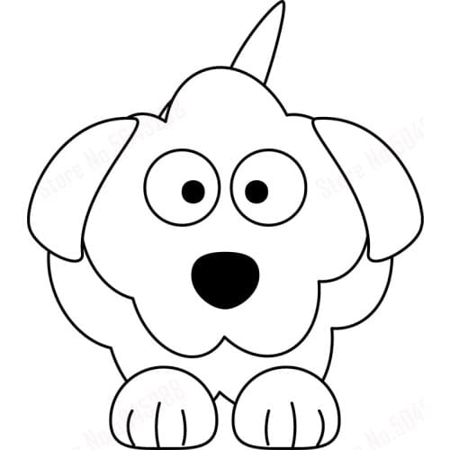 Pet Dog Car Decals Cute Cute Animal Dog Car Stickers Loyal Companion Decoration Car Dog Car Decals H082