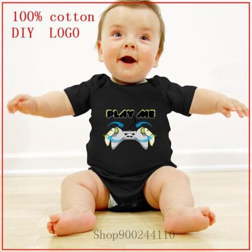 Bodysuits baby Playstation Play me printed baby girl clothes newborn size cute clothes for toddler Short Sleeve baby clothing