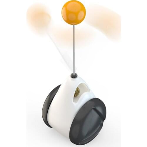 Tumbler Swing Toys for Cats Kitten Interactive Balance Car Cat Chasing Toy With Catnip Funny Pet Products for cat toys