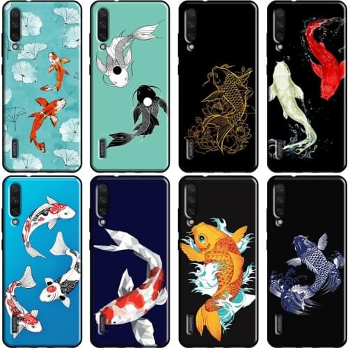 Koi Carp Fish Cover For Xiaomi Mi 11 9T 10T Pro Mi A1 A2 A3 Note 10 Lite Case For POCO M3 F2 Pro X3 Fundas