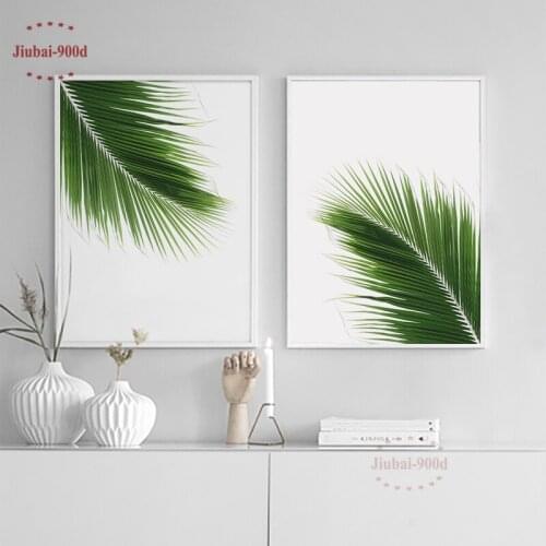 900D Canvas Painting Green Plants Wall Pictures For Living Room Nordic Decoration Home Paintings On The Wall Picture Art SAN83