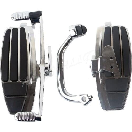Floorboard Kit For Honda Goldwing GL1800 2001-2009 2010 2011 2012 2013 2014 2015 2016 2017 Driver Footboard New Chrome & Black