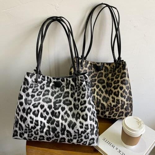 Fashion Animal Pattern Women Shoulder Commuter Bag Large Capacity PU Leather Handbags Shopping Travel Totes Satchel