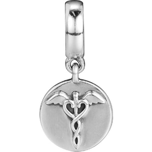 CKK Fit Pandora Charm Bracelet 925 Sterling Silver Dazzling Stethoscope Dangle Charms Beads for Jewelry Making Wholesale