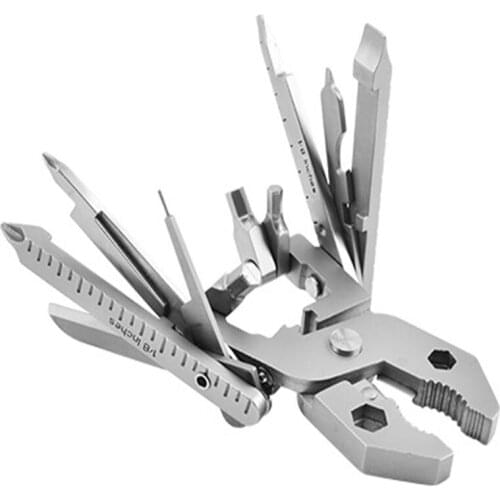 Manufacturer wholesale folding outdoor emergency pliers stainless steel EDC outdoor tools DIY bicycle multi-purpose pliers