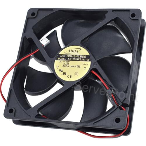 Genuine New for ADDA 12CM 12025 AG12024XB257100 Industrial Fan 24V 0.46A Cooling Fan