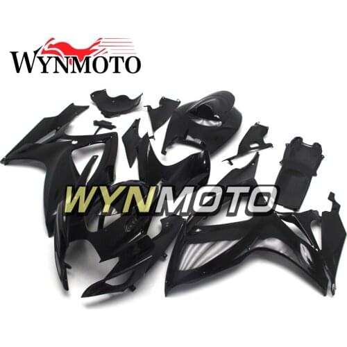 Complete Fairings Kit For GSXR600 750 06-07 2006 2007 K6 Injection ABS Plastics Fairings Full Bodywork Cowlings Black Frames New
