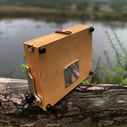 Mini oil painting watercolor portable art sketch portable desktop can be connected with tripod with any angle back and shoulder