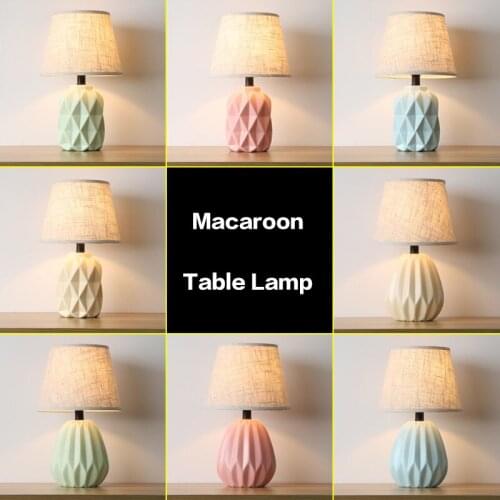 Modern table lamp for living room bedroom bedside lamp ceramics decorated study nordic led table lamps