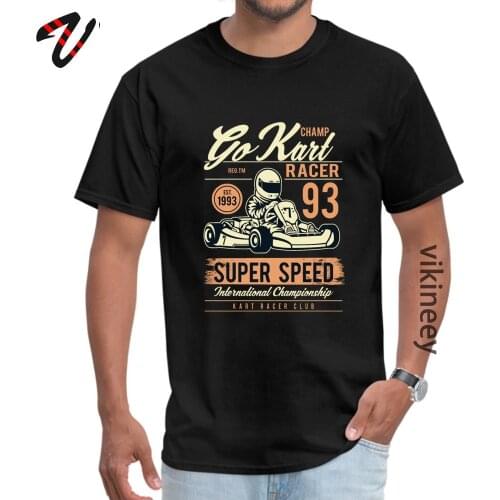 Super Speed Kart Racer Car Retro T-shirts Vintage Design Father Tees Family Camisa Crew Neck Sweatshirts Wholesale Tshirt Men