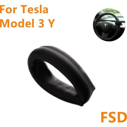 1PC Model3 ModelY Steering Wheel Control Booster Counterweight Ring Automatic FSD Assisted Driving For Tesla Free Your Hands