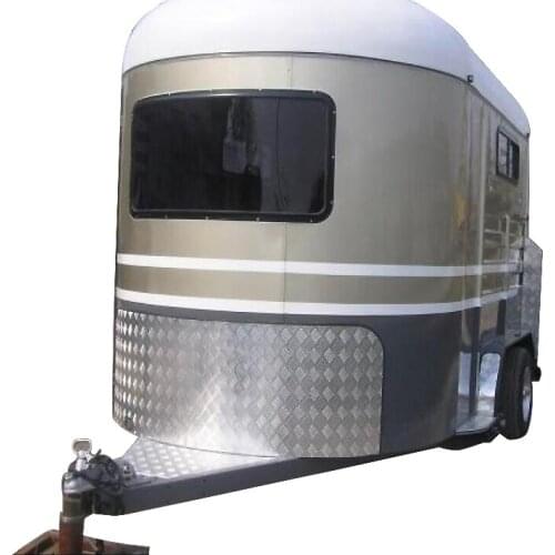 Factory customized 2 horses angle load horse trailer with standard configuration