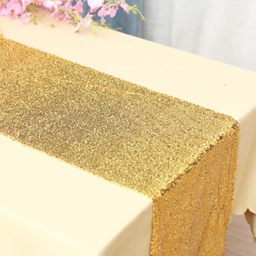 1pc Sequin Table Runners Wedding Decor Embroidery Glitter Covers Desk Hotel Table Christmas Party Square Tablecloth Decoration