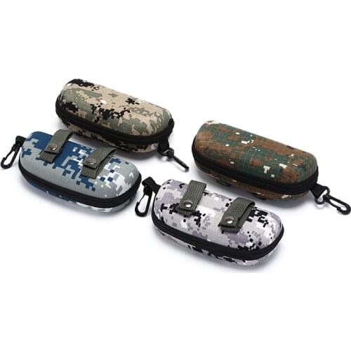 1Pc Outdoor Portable Eyeglasses Waist Hard Tactical Sunglasses Case