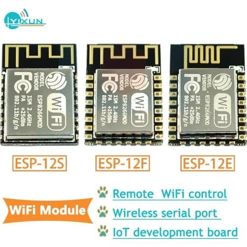 10pcs/lot ESP8266-12 esp-12F ESP12 esp12F ESP-12 Wireless serial port module Remote WiFi control 2.4G IOT wifi Sensor ESP-12E