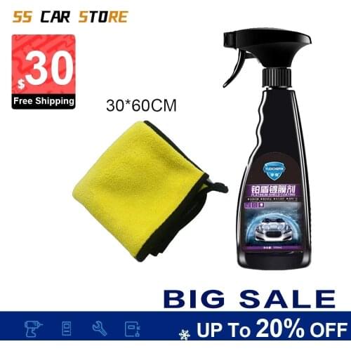 550ml Car Ceramic Coating Polishing Crystal Plating Spray Sealant Top Coat Quick Nano-Coating Wax Car Paint Waterproof Agent