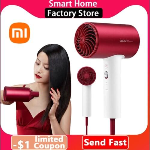 Xiaomi SOOCAS H5 Negative Ion Hair Dryer 1800W Large Air Volume 30 Million Negative Ions 57 ℃ Constant Temperature Hair Care