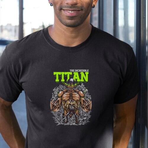 Japanese Anime Attack on Titan Mens T-shirt Eren Jaeger Eye Printed Tops Summer Harajuku Cotton Short Sleeve Manga Tshirt