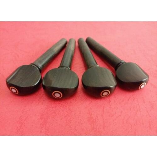 12 pcs High Quality Violin Pegs Natural ebony wood 4/4 Violin Tuning Pegs