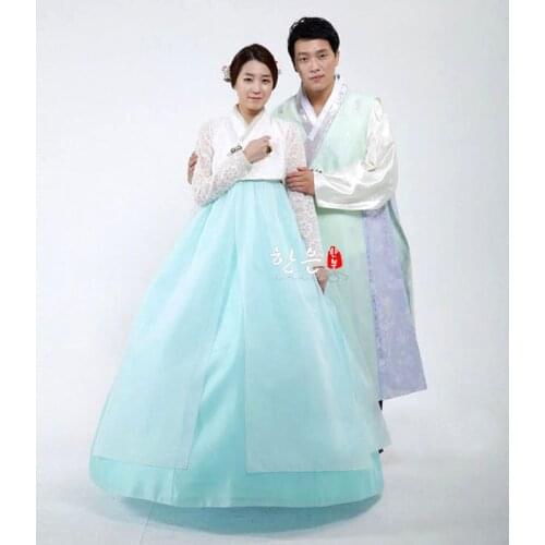 Korean Imported Fabric / Bride Groom Wedding Hanbok / Couple Hanbok / Wedding Dress