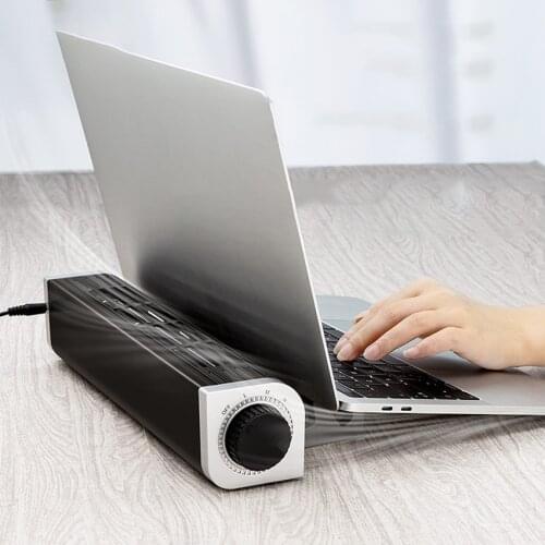 Laptop Cooler with Adjustable Stand, Laptop Cooling Pad 3-Speed Adjustable, USB Multi Function Cooling Fan for Laptop Pad Tablet