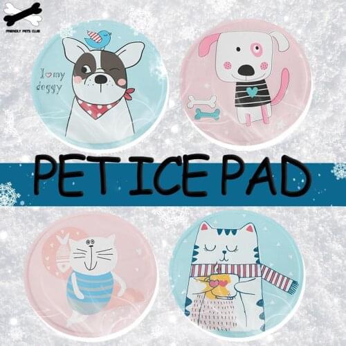 Summer Cat Bed Cooling Round Mat For Small Medium Dog Cats Carton Animal Sleeping Mattress Ice Pad Pet Supplies Cold Nest