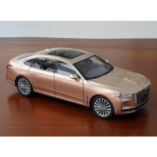 1/18 Scale HongQi Red Flag H9 Brown/Gold Diecast Car Model No Base version