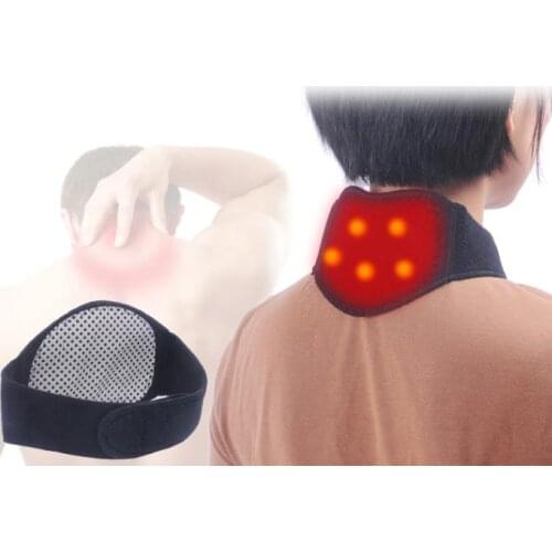 1pcs Magnetic Neck Support Tourmaline Belt Magnet Therapy Self-heating Brace Wrap Neck Protect Band Massager Belt Health Care
