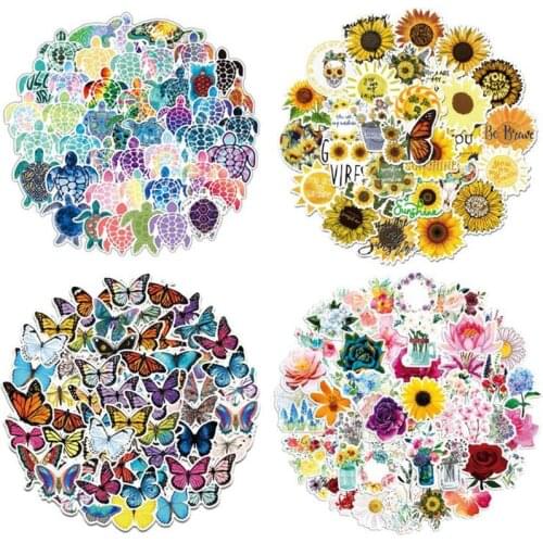 50 Pcs Multiple styles Graffiti Punk Cool Cartoon Animal Waterproof Car Stickers DIY Bike Suitcase Skateboard Sticker