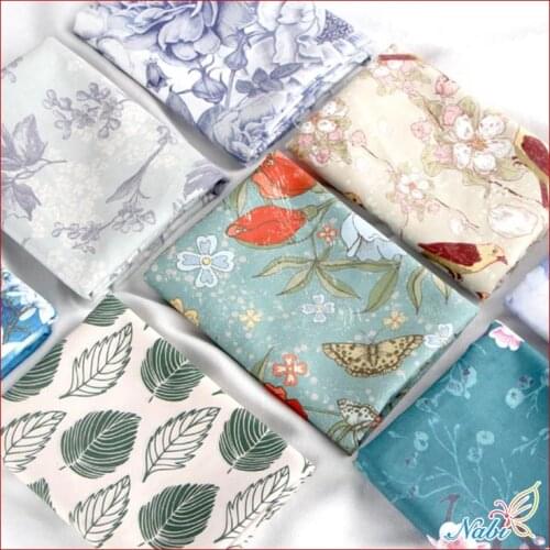 SMTA Patchwork Fabrics By The Meter Clothing Patchwork Accessories Cotton Fabric The Cloth Plant 50*150cm Brocade Fabric Plain